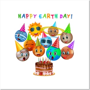 Happy earth day Posters and Art